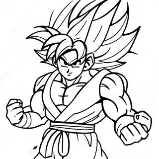 Goku Super Saiyan 4 Aksiyon Pozu Boyama Sayfasi 135391-67248