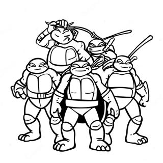 Tmnt 2012 Boyama Sayfaları