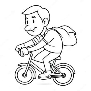 Bisiklet S Suren Havali Baba Boyama Sayfasi 136032 67754