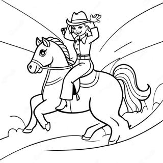 Jessie Bullseye Ile Ata Binerken Boyama Sayfasi 136058-67774
