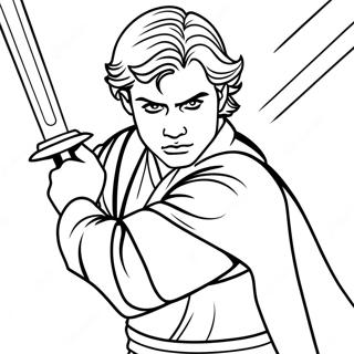 Anakin Skywalker Savasta Boyama Sayfasi 136259-67925
