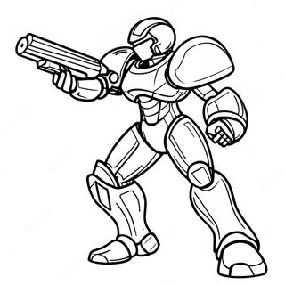 Samus Aran Guc Zirhinda Boyama Sayfasi 136515 68128