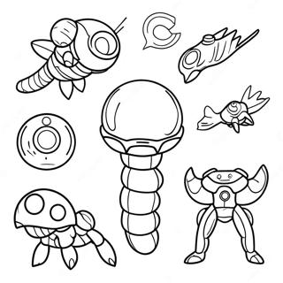 Metroid Yaratiklari Boyama Sayfasi 136516 68129