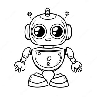 Sevimli Yapay Zeka Robot Boyama Sayfasi 137363-68934