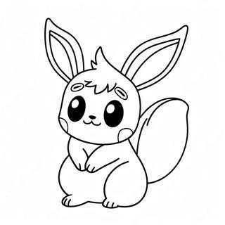 Hayalet Kiligina Girmis Sirin Eevee Boyama Sayfasi 137543 69077