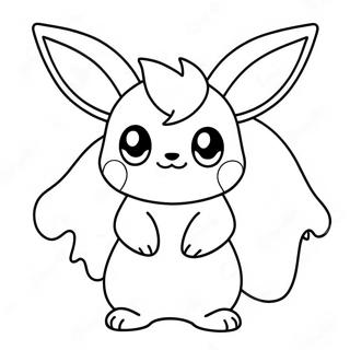 Hayalet Kiligina Girmis Sirin Eevee Boyama Sayfasi 137543 69078