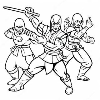 Sub Zero Ninjalarla Dovusuyor Boyama Sayfasi 137852-69326