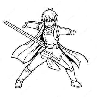 Kirito Savas Pozunda Boyama Sayfasi 137926-69376