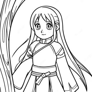 Asuna Kilic Ile Boyama Sayfasi 137927-69378