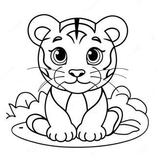 Sirin Bebek Kaplani Yavru Boyama Sayfasi 137979-69417