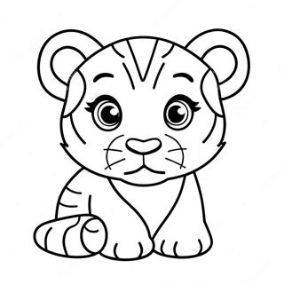 Sirin Bebek Kaplani Yavru Boyama Sayfasi 137979-69420