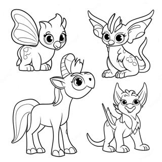 Dtkl Buyulu Yaratiklar Boyama Sayfasi 138313-69683