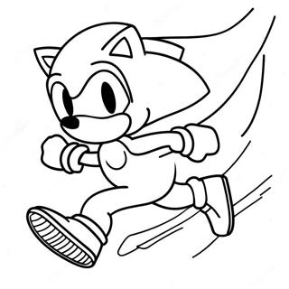 Hizli Sonic Kosuyor Boyama Sayfasi 138414-69753