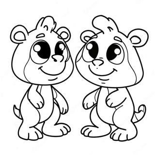 Sevimli Zooba Karakterleri Boyama Sayfasi 138467-69803