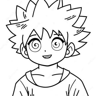 Killua Gulumseyen Boyama Sayfasi 138594 69903
