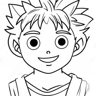 Killua Gulumseyen Boyama Sayfasi 138594 69904