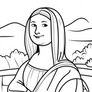 Mona Lisa Gulumseyen Leonardo Da Vinci Boyama Sayfasi 139103-70295