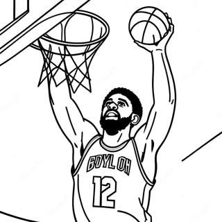 Kyrie Irving Potaya Atis Boyama Sayfasi 139233-70397