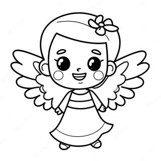 Neseli Kucuk Melek Boyama Sayfasi 139413 70539