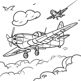 Askeri Ucak Aksiyon Icinde Boyama Sayfasi 13969 3062