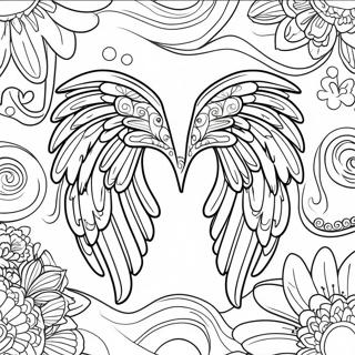 Mistik Melek Kanatlari Boyama Sayfasi 14798 3244