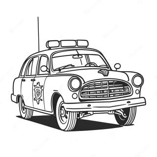Eski Tip Polis Arabasi Boyama Sayfasi 16080-3512