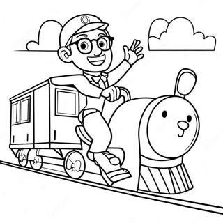 Blippi Boyama Sayfaları