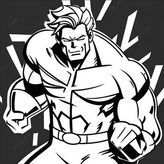 All Might Kahraman Pozu Boyama Sayfasi 16634-3629