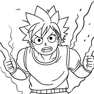 Katsuki Bakugo Patlayan Guc Boyama Sayfasi 16635 3636