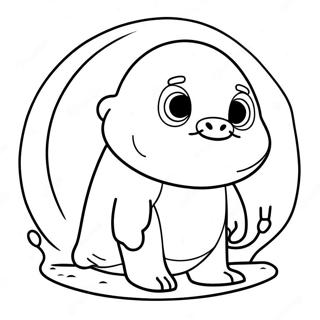 Shellington The Seal Octonauts Boyama Sayfasi 16827-3677