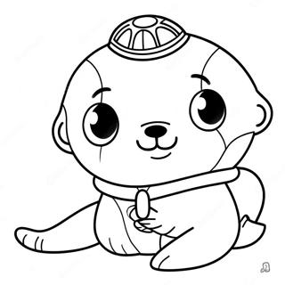 Shellington The Seal Octonauts Boyama Sayfasi 16827-3678