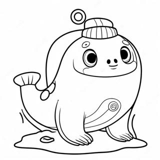 Shellington The Seal Octonauts Boyama Sayfasi 16827-3679