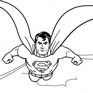 Supermen Yuksek Ucuyor Boyama Sayfasi 17337-3788