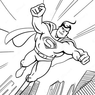 Supermen Gunu Kurtariyor Boyama Sayfasi 17338-3789