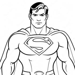 Supermen Pelerinli Boyama Sayfasi 17339-3796