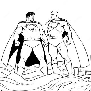 Supermen Vs Lex Luthor Boyama Sayfasi 17341-3801