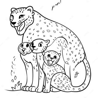 Cita Ailesi Oynuyor Boyama Sayfasi 17888 3908