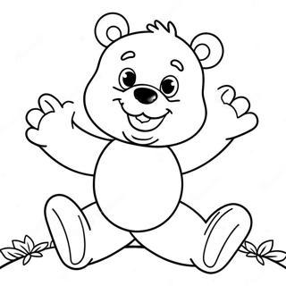 Neseli Care Bear Boyama Sayfasi 18526-4042