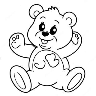 Neseli Care Bear Boyama Sayfasi 18526-4043