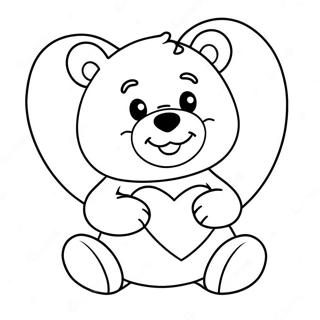 Kalp Ile Sarilan Care Bear Boyama Sayfasi 18527-4045