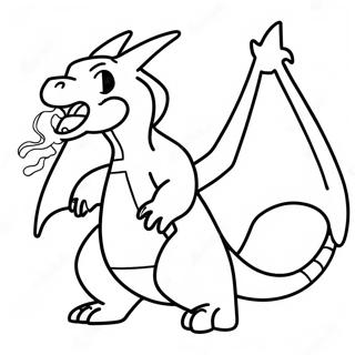 Charizard Ates Uflerken Boyama Sayfasi 18810-4105