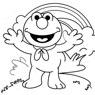 Elmonun Gokkusagi Kostumu Boyama Sayfasi 20362-4448