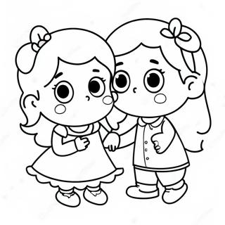 Sevimli Cocuklar Annelerini Sasirtiyor Boyama Sayfasi 20540-4491