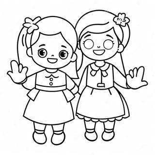 Sevimli Cocuklar Annelerini Sasirtiyor Boyama Sayfasi 20540-4492