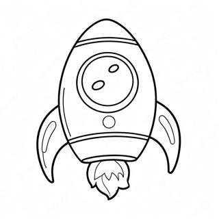 Gulen Yuzlu Sevimli Roket Boyama Sayfasi 21195-4631