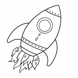 Renkli Alevlerle Roket Boyama Sayfasi 21196 4634
