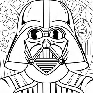 Darth Vader Portresi Boyama Sayfasi 23411-5112