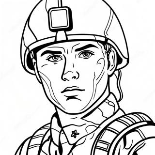 Kamuflaj Uniformali Asker Boyama Sayfasi 23795-5194