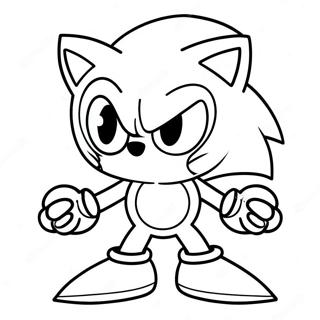 Sonic Exe Boyama Sayfaları