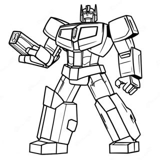 Optimus Prime Energon Kupu Ile Boyama Sayfasi 25431-5547